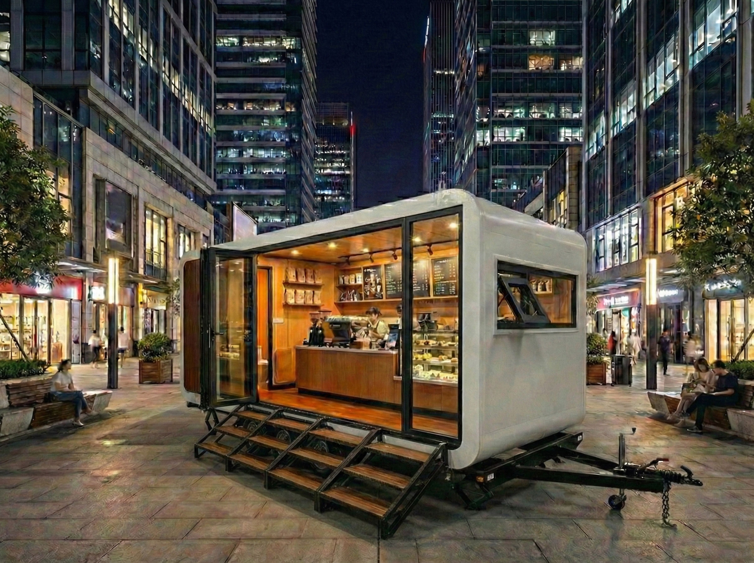 【用途】宿泊キャビントレーラー・休憩所